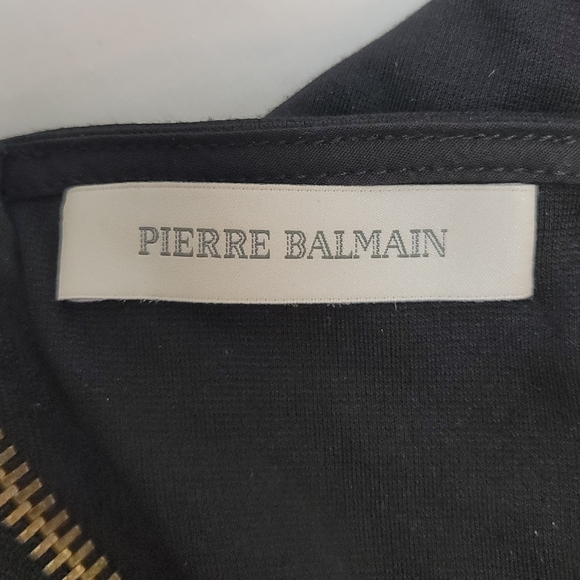 Balmain Black Stretch Off Shoulder Mini Dress size 36 - Picture 5 of 11